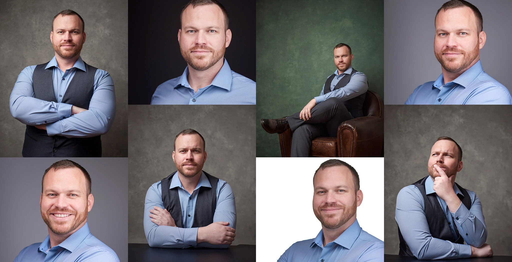 Podcast host personality-forward portrait for episode promos, Phoenix podcast photographer