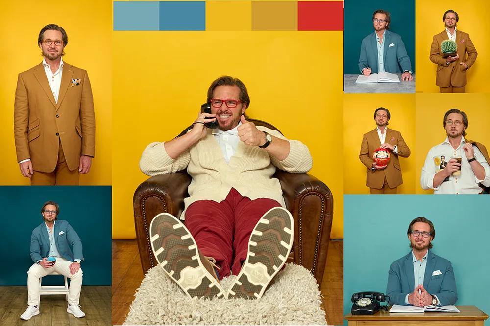 Anthony Dufresne personal branding photography Phoenix Arizona Wes Anderson aesthetic