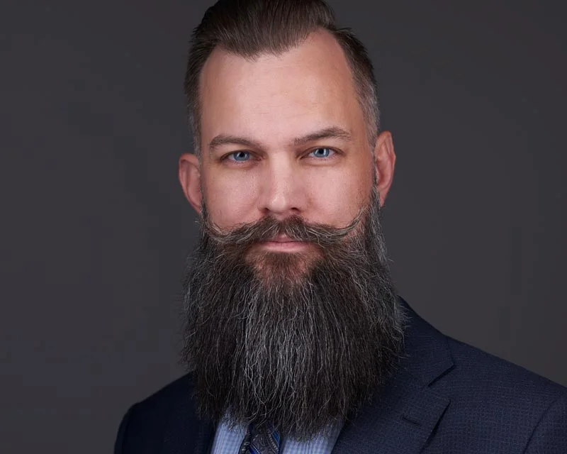 Business headshot of professional man polished corporate portrait Phoenix Arizona