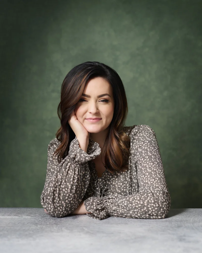 Business owners portrait of woman at private headshot studio Gilbert Arizona