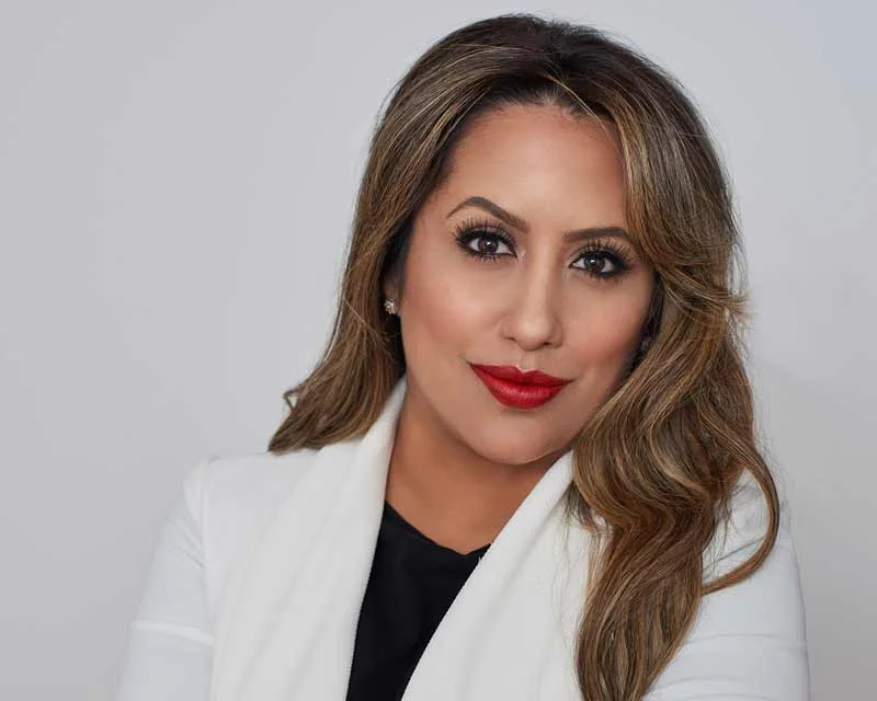 Corporate headshot of professional woman polished business portrait Phoenix Arizona