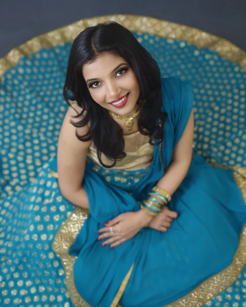 Pageant-ready polished portrait of Medha by Marie Feutrier
