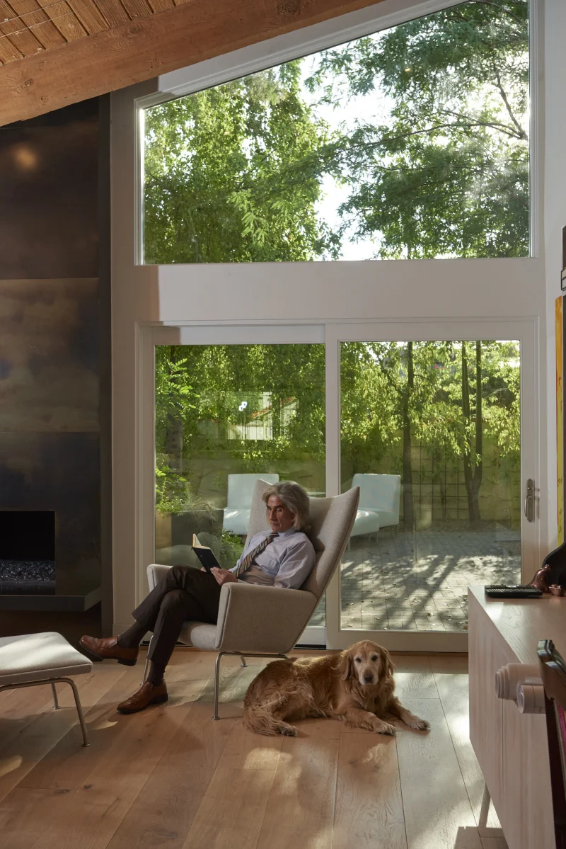 Environmental portrait in Arizona home showing lifestyle photography James by Marie Feutrier