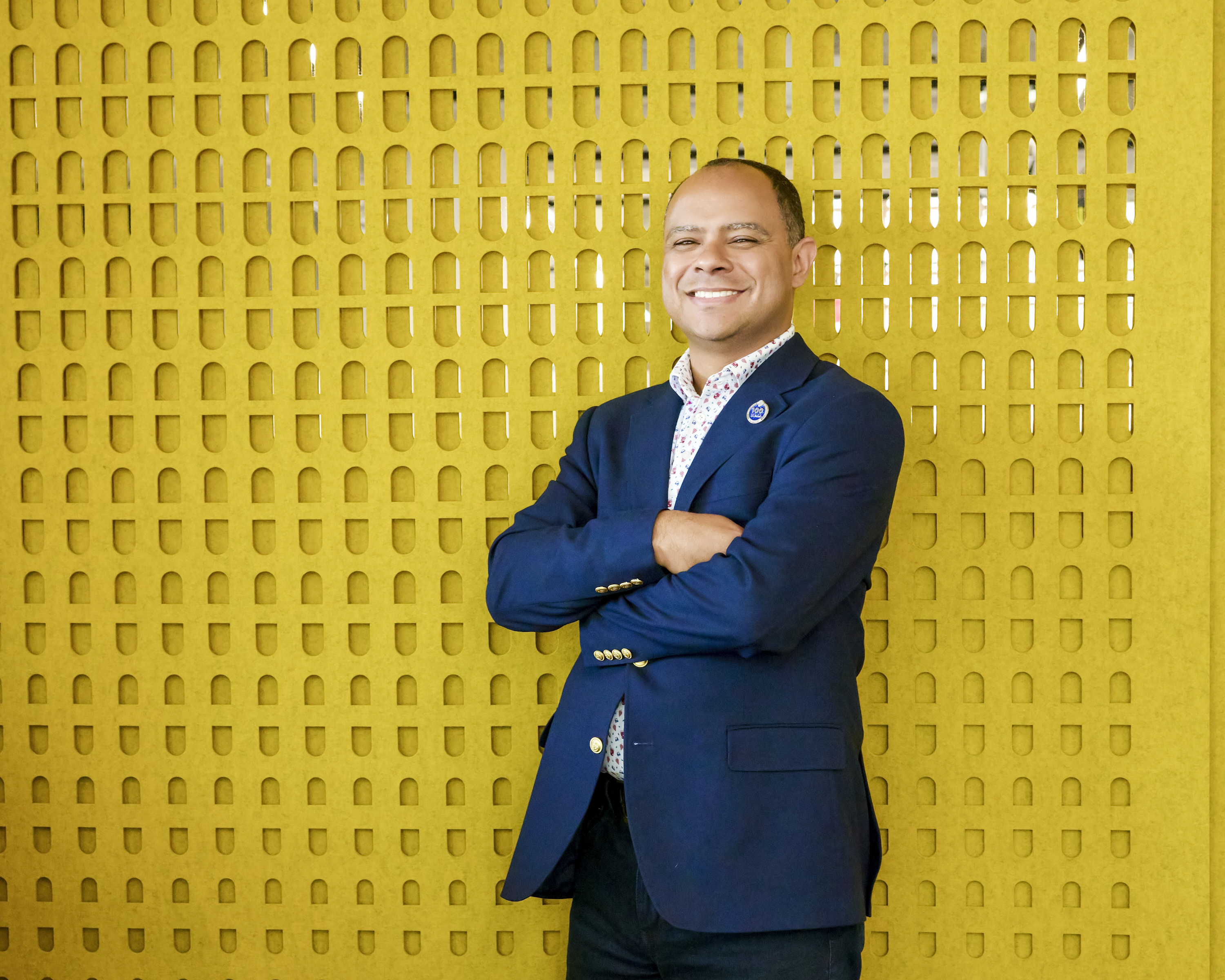 Stefano McGhee, President-Elect of Toastmasters International, photographed by Marie Feutrier